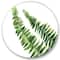 Designart - Fern Leaves Detail I - Farmhouse Metal Circle Wall Art